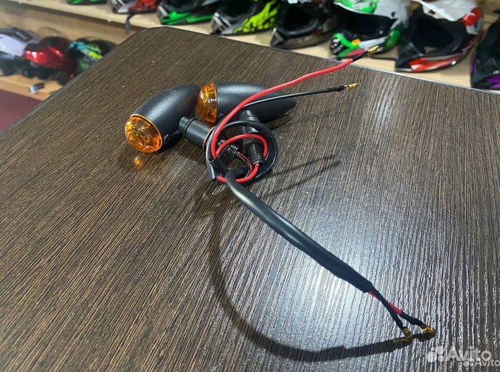 Поворотники для мото пуля черные