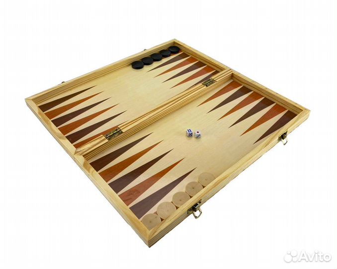 Игровой набор 3 в 1 Шашки-шахматы-нарды деревянный