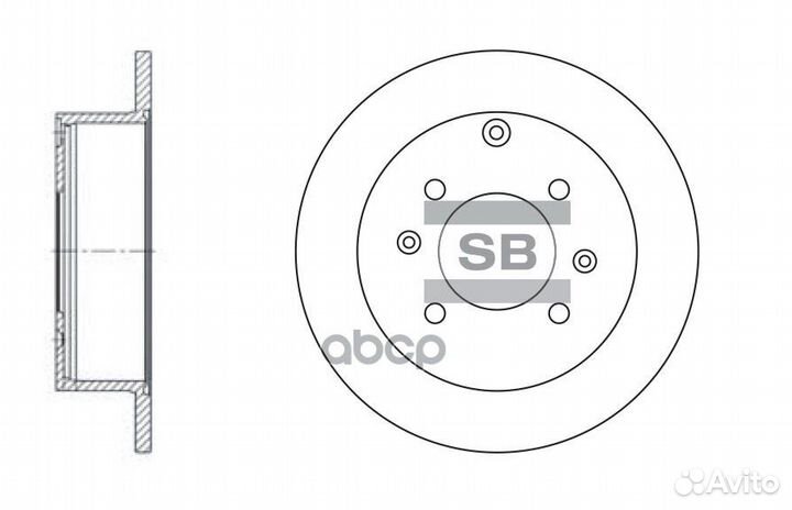 Диск тормозной hyundai matrix 01/sonata 98/KI