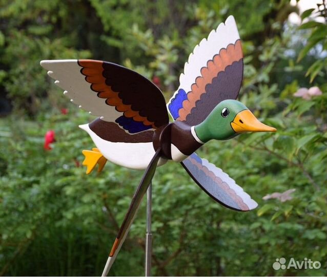 Прикольный Флюгер вертушка утка