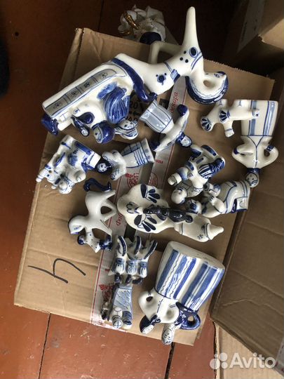 Фигурки гжель СССР