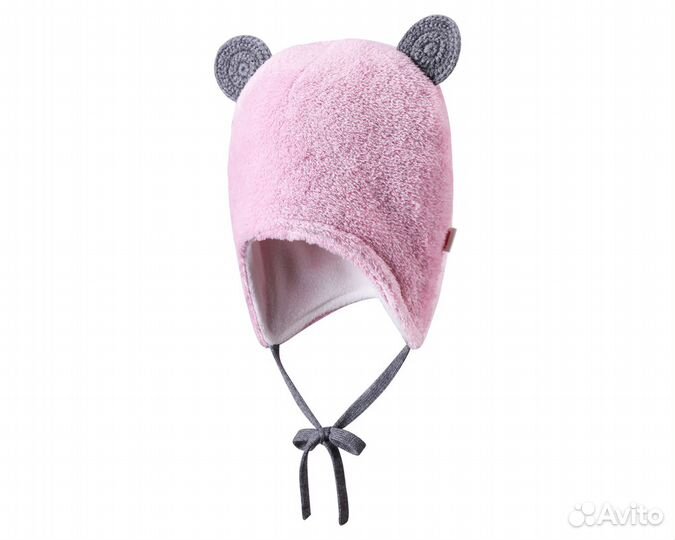 Reima, шапочка из мягкого меха Leo-розовый