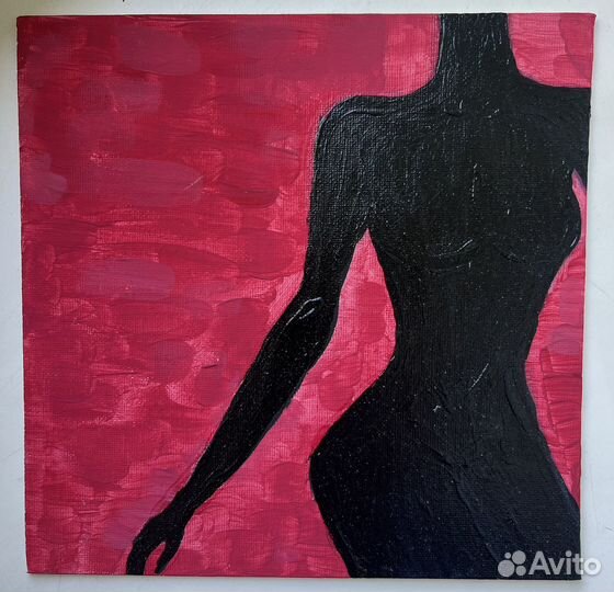 Картина маслом и акрилом на холсте