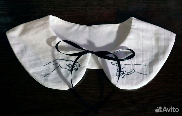 Воротник с вышивкой