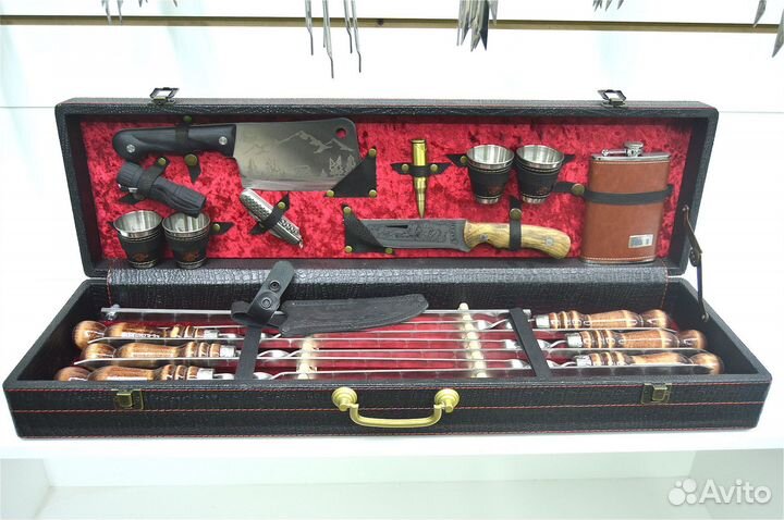 Набор шампуров в кейсе 