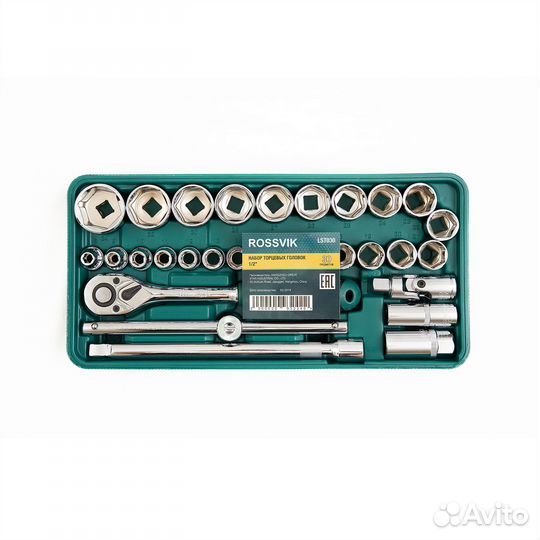 LST030 набор инструмента rossvik (головки 1/2