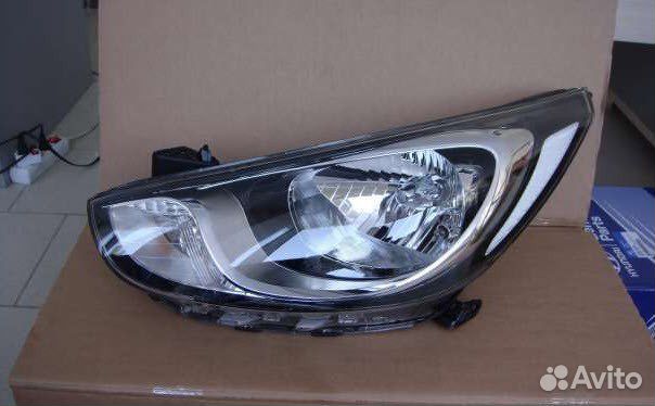 Хундай солярис hyundai solaris фара левая