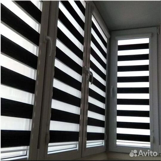 Рулонные шторы Зебра