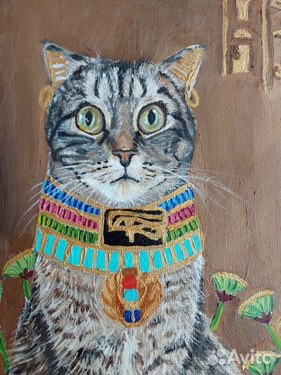 Картина маслом Богиня Бастет