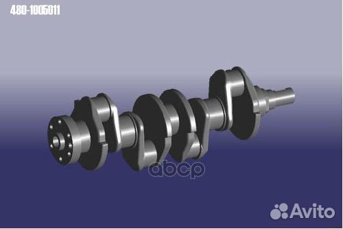 Вал коленчатый евро 2 480-1005011 chery