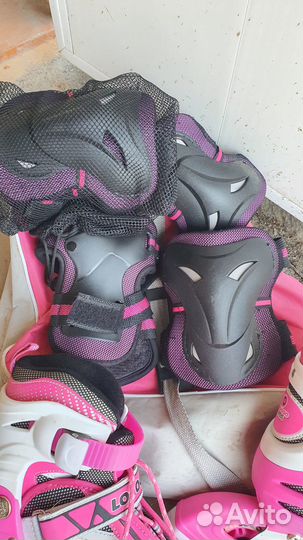 Ролики детские с защитой 35-38 р
