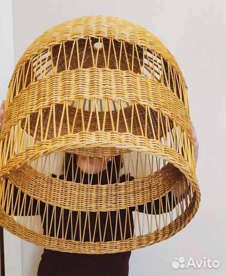 Плетенный абажур