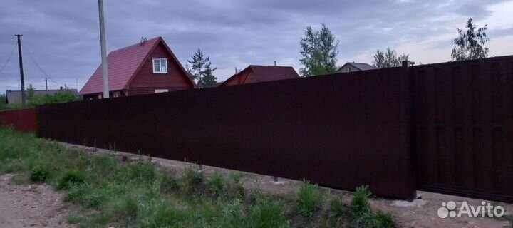 Откатные ворота для дома