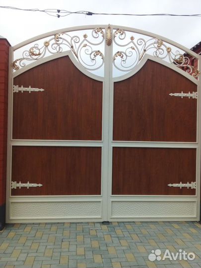 Кованые ворота и калитки навесы