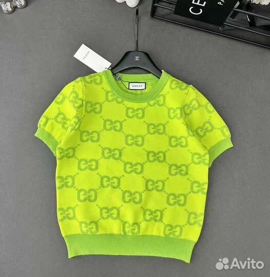 Вязаная футболка gucci