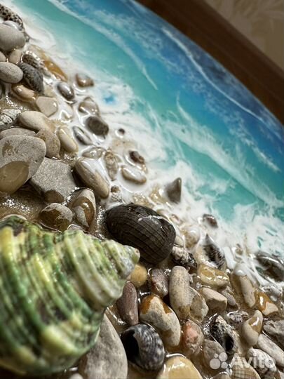 Картина из эпоксидной смолы море