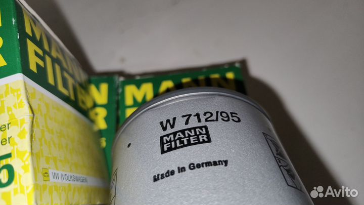 Фильтр масляный Mann W712/95 VAG