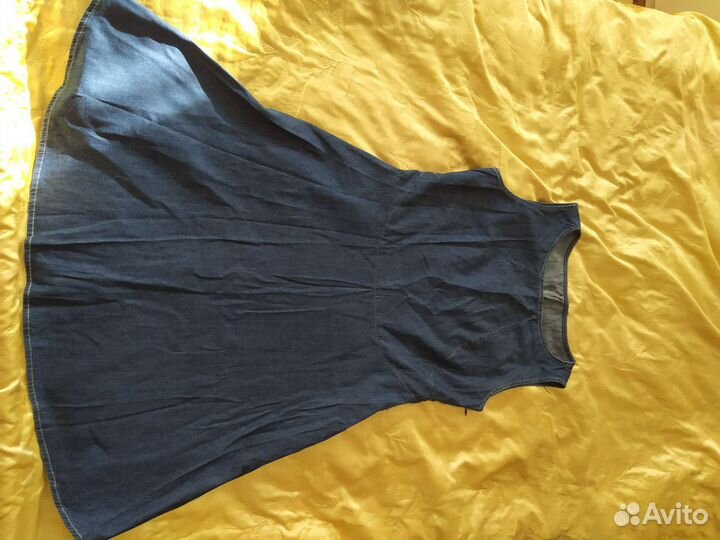 Джинсовое платье 48 размер женское