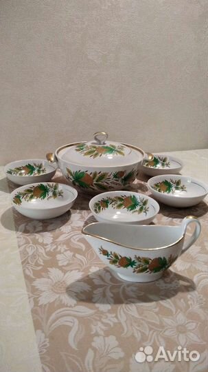 Столовый набор грибной, СССР