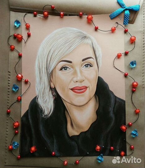 Портрет по фото на заказ, ручная работа