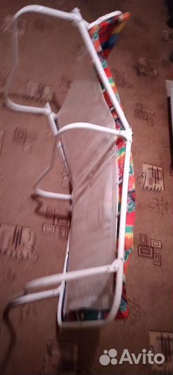 Раскладушка детская с матрасом (новая)