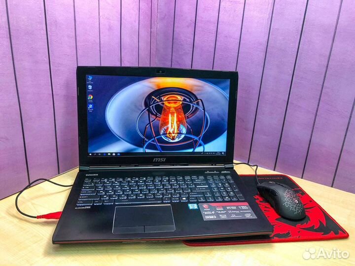 Игровой ноутбук MSI с Full HD и матовым экраном