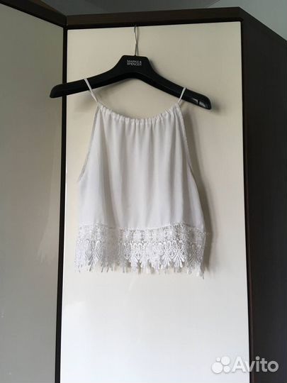 Белый летний топ / блуза