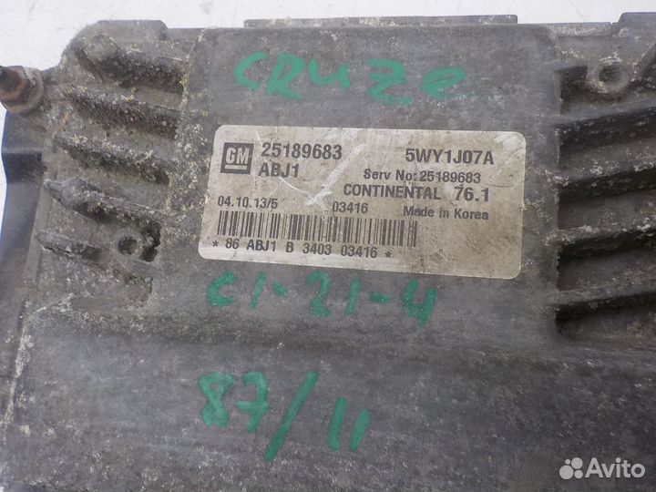 Блок управления двигателем Chevrolet Cruze 2009