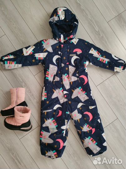 Зимний комбинезон для девочки 110 116