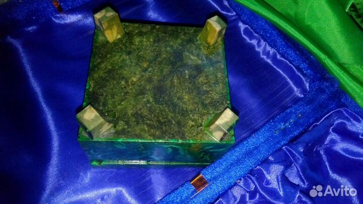 Уральский малахит.шкатулка1900-1935г(оценка издели