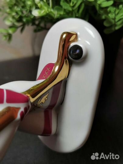 Фарфоровая фигура Хоккеист, спорт а-ля рус