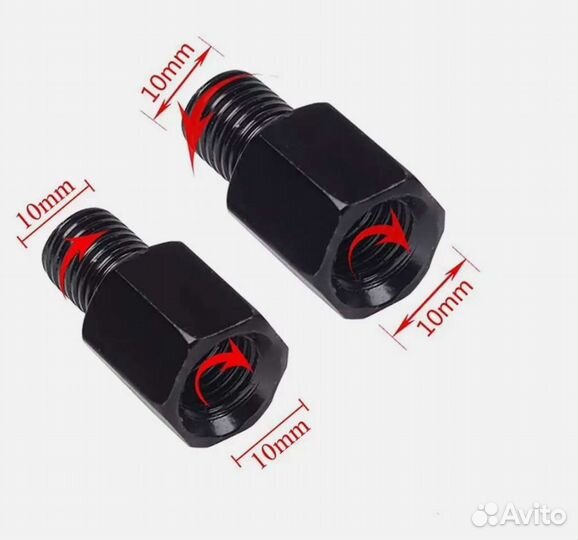 Адаптеры зеркала для мотоцикла 10 мм