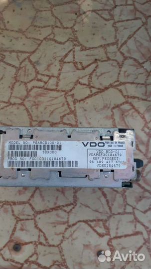 Peugeot 307 штатная магнитола