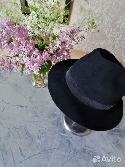 Шляпа мужская велюровая 70 годов