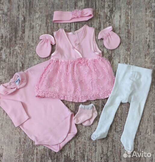 Детские вещи пакетом на девочку 56 62