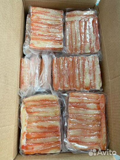 Филе и салатное мясо краба стригуна 6-8 см