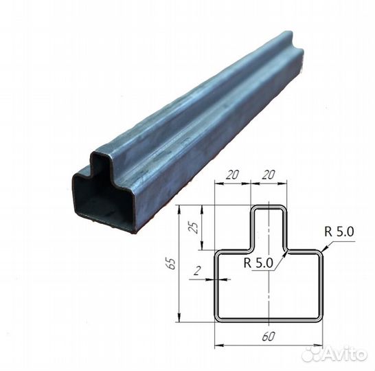 Откатные ворота 4х2 Т-профиль+автоматика Furniteh