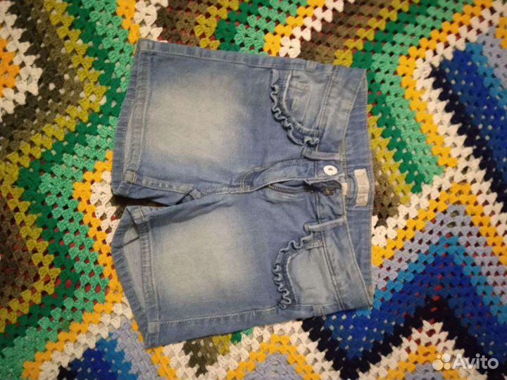 Шорты джинсовые детские 128р