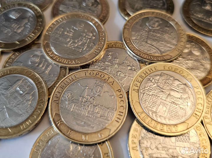Набор биметаллических монет Древние города России