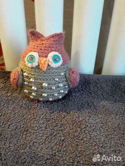 Вязанные игрушка сова