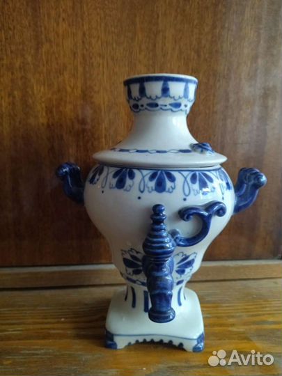 Самовар гжель СССР сувенирный