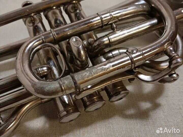 Корнет духовой в футляре 1960 Ленинград зд ми