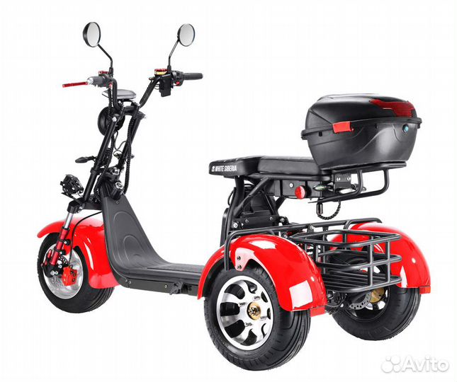 Электроскутер white siberia PRO trike 3000W