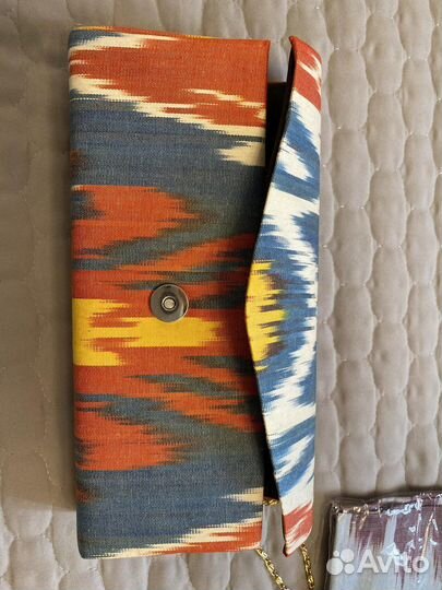 Национальный шарф и клатч новый