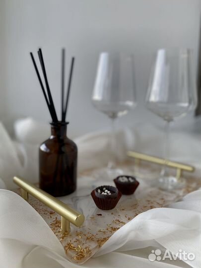 Поднос из эпоксидной смолы