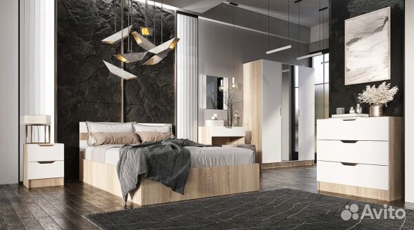 Шкаф 3-х створчатый с зеркалом 