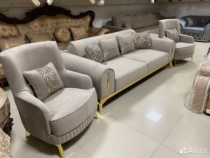 Диван и 2 кресла