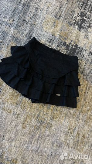 Юбка шорты кашемир натуральный воланы