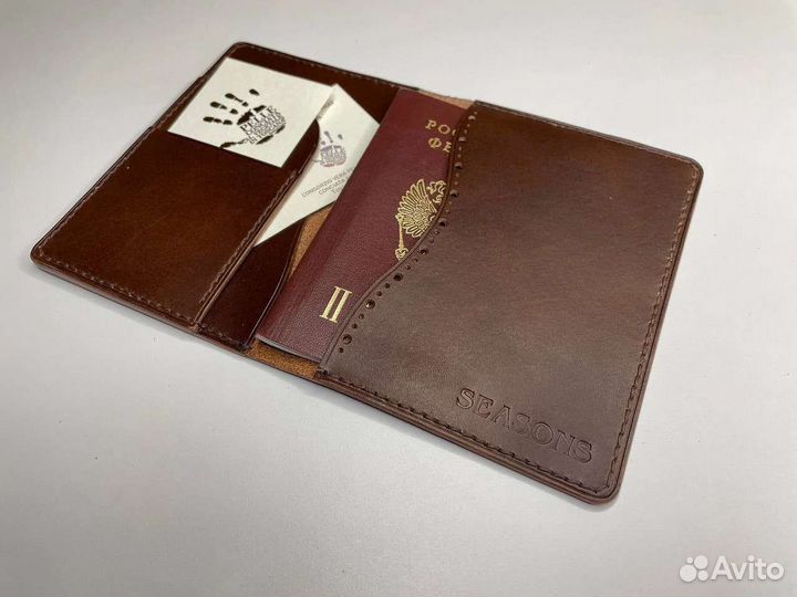 Обложка для паспорта из натуральной кожи