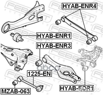 Сайлентблок рычага hyundai elantra/I30/KIA ceed